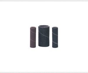 Aluminum oxide, resin bond with cloth backing. Will not break apart under the most demanding tasks.
